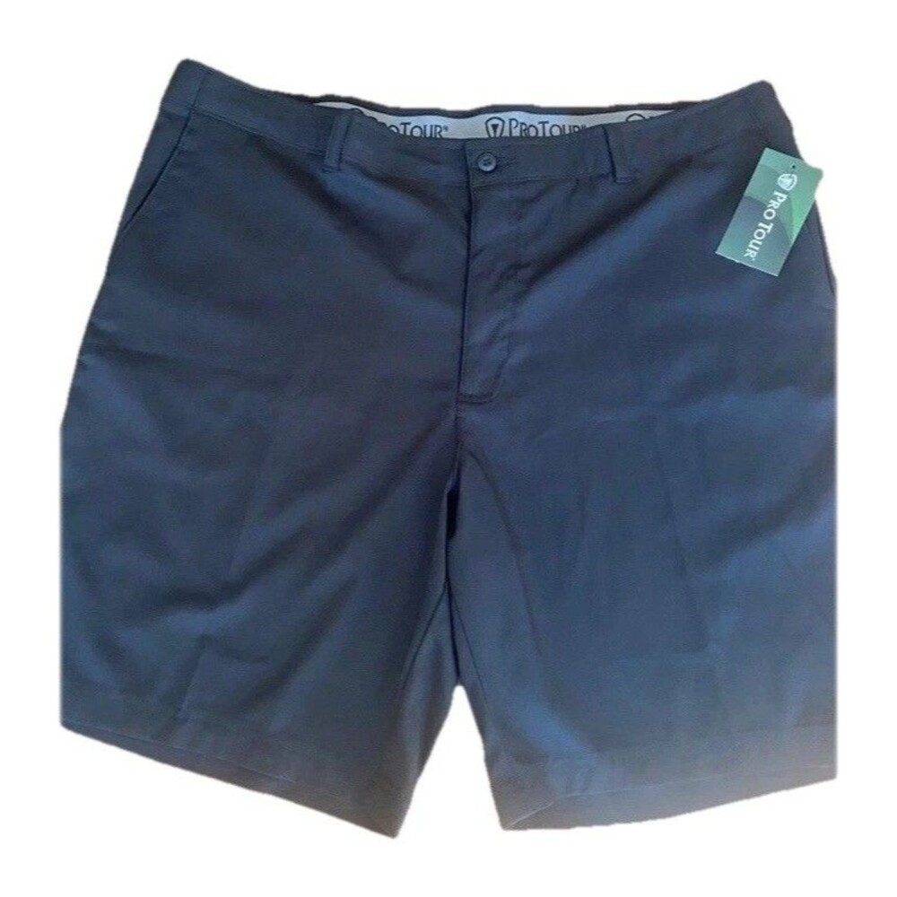 Pro Tour Black Golf Shorts Men's Size 42 Chinos Casualwear Polyester Nwt